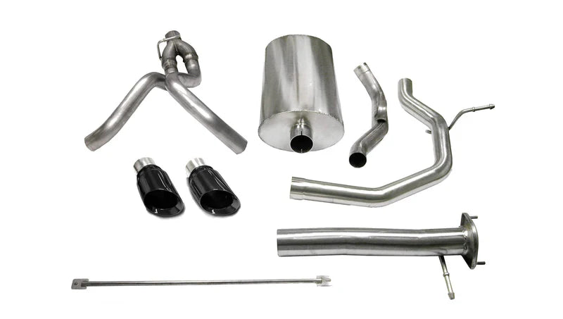 Corsa Performance - Sport / 3.0 in Cat-Back 4.0 in Single Tips | 2003-2006 SSR 5.3L, 6.0L V8 - Legends Auto Parts