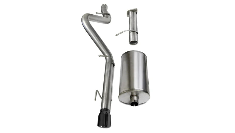Corsa Performance - 2006-2008 Trailblazer SS Exhaust | Sport / 3.0 in Cat-Back 4.0 in Single Tip | 6.0L