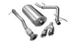 Corsa Performance - Sport / 3.0 in Cat-Back SSE 4.0 in Twin Tips | 07-08 Silverado Sierra 4.8L 5.3L 6.0L 143WB - Legends Auto Parts