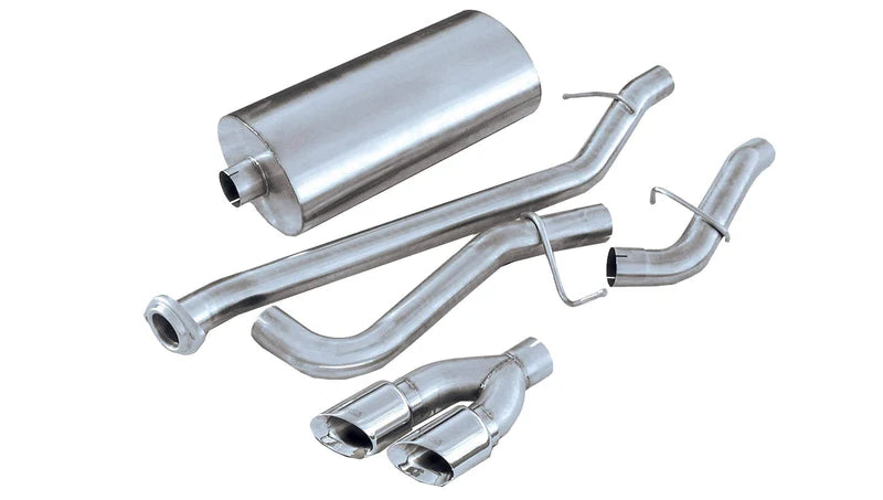 Corsa Performance - Sport / 3.0 in Cat-Back SSE 4.0 in Twin Tips | 99-06 Silverado Sierra 4.8L 5.3L 119WB - Legends Auto Parts