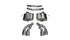 Corsa Performance - Xtreme, Sport / 2.75 in Axle-Back 4.0 in Twin Tips | 2016-2019 CTS-V 6.2L