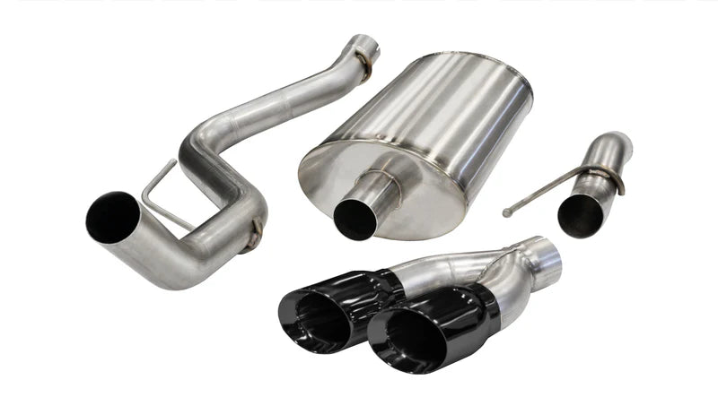 Corsa Performance - Sport / 3.0 in Cat-Back 4.0 in Twin Tips | 2011-2014 Ford F-150, Raptor 6.2L