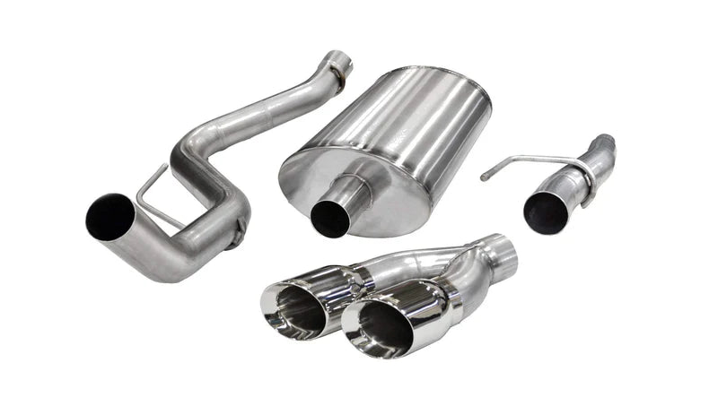 Corsa Performance - Sport / 3.0 in Cat-Back 4.0 in Twin Tips | Ford F-150 V8 2011-2014 5.0L