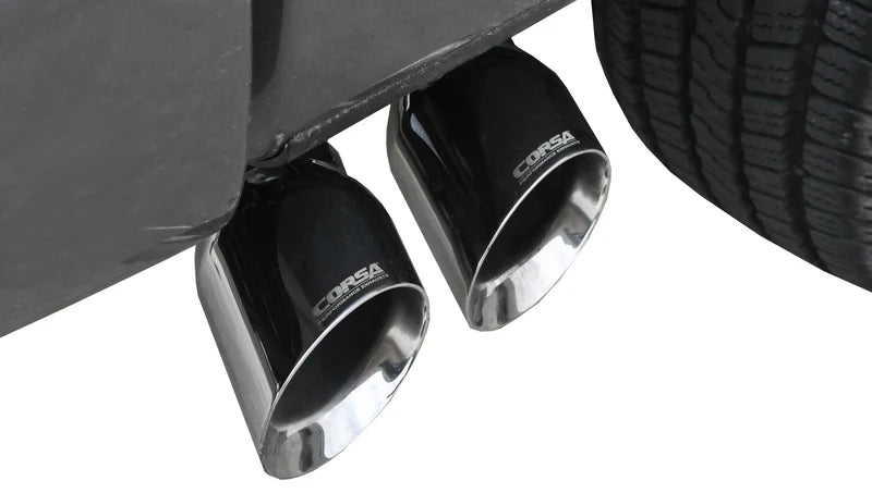 Corsa Performance - Sport / 3.0 in Cat-Back 4.0 in Twin Tips | Ford F-150 V8 2011-2014 5.0L