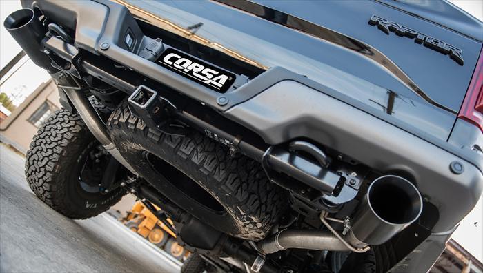 Corsa Performance - Muffler to Cat-Back / 3.0 in Axle Pipes | 2017-2020 Ford F-150 EcoBoost Raptor 3.5T - Legends Auto Parts