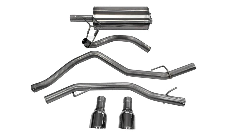 Corsa Performance - Xtreme, Sport / 3.0 in Cat-Back 4.5 in Single Tips | 2009-2024c RAM 1500 4.7L, 5.7L 140WB - Legends Auto Parts