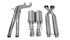 Corsa Performance - Sport / 2.5 in Cat-Back 4.0 in Single Tips | 2006-2010 Grand Cherokee SRT-8 6.1L - Legends Auto Parts