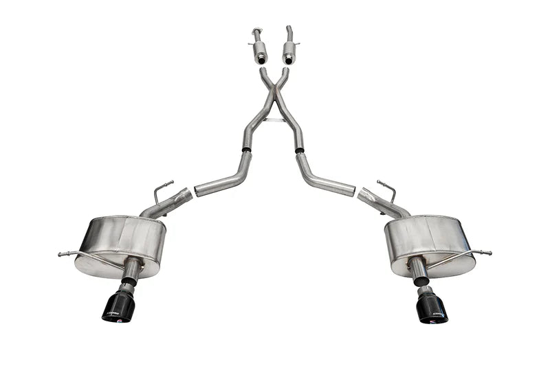 Corsa Performance - Xtreme, Sport / 2.5 in Cat-Back 4.5 in Single Tips | 2011-2024 Dodge Durango 5.7L - Legends Auto Parts