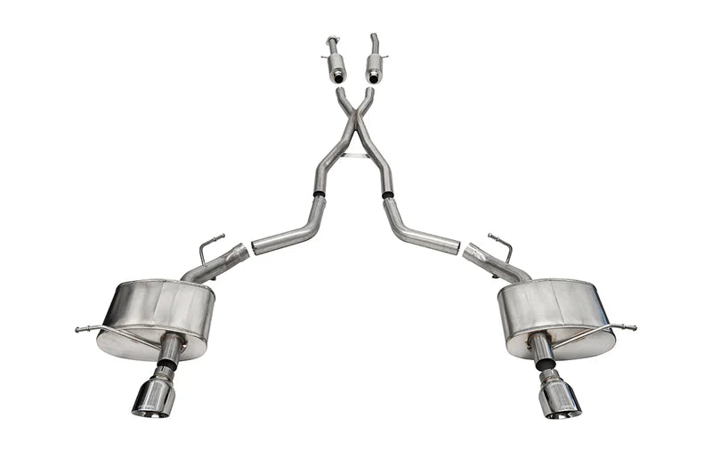 Corsa Performance - Xtreme, Sport / 2.5 in Cat-Back 4.5 in Single Tips | 2011-2024 Dodge Durango 5.7L - Legends Auto Parts