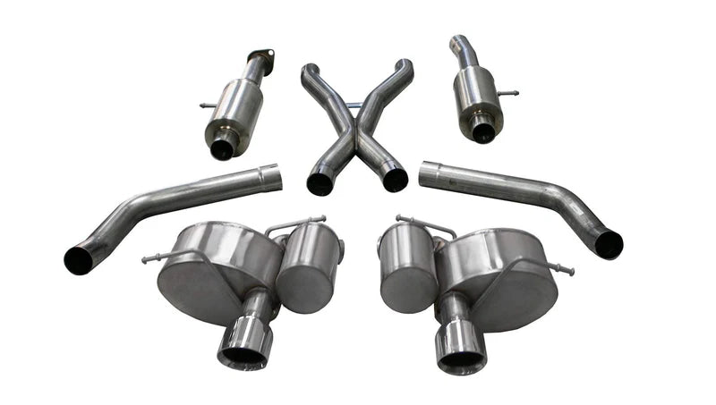Corsa Performance - Xtreme, Sport / 2.75 in Cat-Back 4.5 in Single Tips | 2012-2021 Grand Cherokee SRT 6.4L