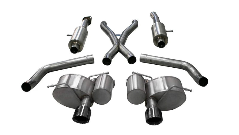 Corsa Performance - Xtreme, Sport / 2.75 in Cat-Back 4.5 in Single Tips | 2012-2021 Grand Cherokee SRT 6.4L