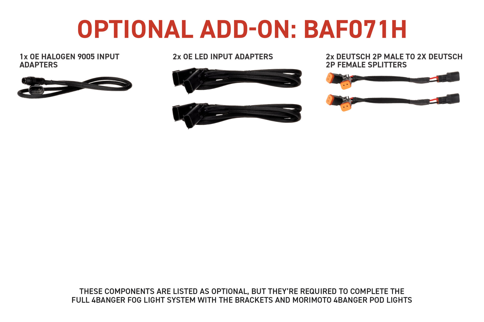 21-23 Ford F-150 4Banger Fog Sub Harness Kit