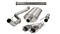 Corsa Performance - Xtreme / 3.0 in Cat-Back 4.0 in Twin Tips | 2011-2014 Ford F-150, Raptor 6.2L 133 WB