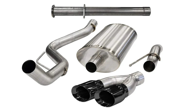 Corsa Performance - Xtreme / 3.0 in Cat-Back 4.0 in Twin Tips | 2011-2014 Ford F-150, Raptor 6.2L 144 WB
