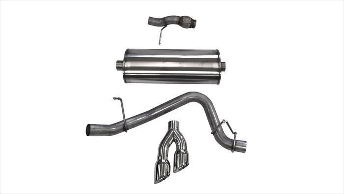Corsa Performance - Sport / 3.0 in Cat-Back 4.0 in Twin Tips | 2015-2020 Tahoe, Yukon 5.3L - Legends Auto Parts