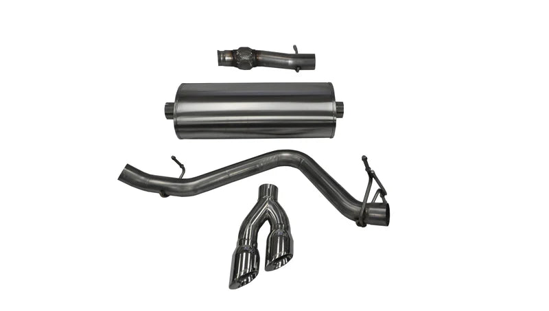 Corsa Performance - Sport / 3.0 in Cat-Back SSE 4.0 in Twin Tips | 14-19c Silverado Sierra 5.3L 119WB - Legends Auto Parts