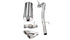 Corsa Performance - Sport / 3.0 in Cat-Back SSE 4.0 in Twin Tips | 2011-2014 Yukon Denali Escalade 6.2L