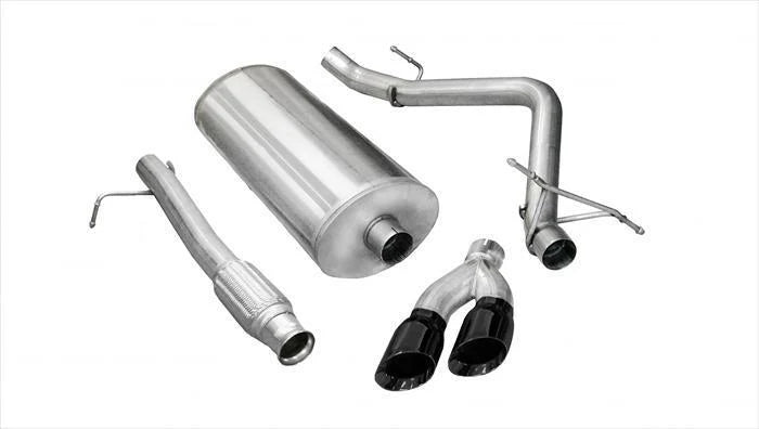 Corsa Performance - Sport / 3.0 in Cat-Back SSE 4.0 in Twin Tips | 09-13 Silverado Sierra 4.8L 5.3L 133WB - Legends Auto Parts