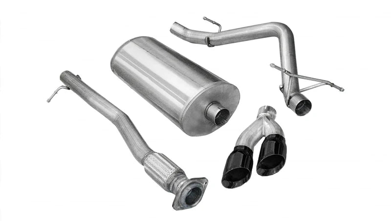 Corsa Performance - Sport / 3.0 in Cat-Back SSE 4.0 in Twin Tips | 2009 Silverado Sierra 4.8L 5.3L 6.0L 143WB - Legends Auto Parts