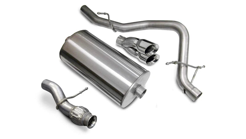 Corsa Performance - Sport / 3.0 in Cat-Back 4.0 in Twin Tips | 2009-2014 Tahoe, Yukon 5.3L - Legends Auto Parts