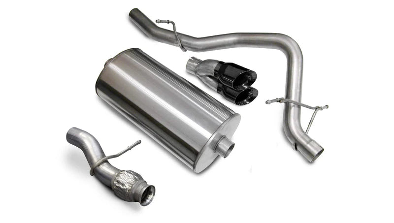 Corsa Performance - Sport / 3.0 in Cat-Back 4.0 in Twin Tips | 2009-2014 Tahoe, Yukon 5.3L - Legends Auto Parts