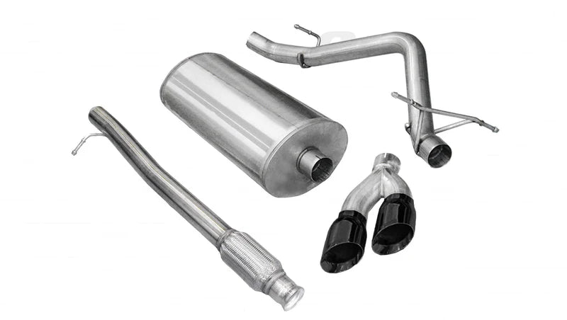 Corsa Performance - Sport / 3.0 in Cat-Back SSE 4.0 in Twin Tips | 10-13 Silverado Sierra 4.8L 5.3L 6.0L 143WB - Legends Auto Parts