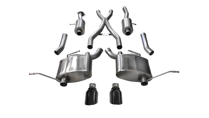 Corsa Performance - Sport / 2.5 in Cat-Back 4.5 in Single Tips | 2011-21 Jeep Grand Cherokee 3.6L V6