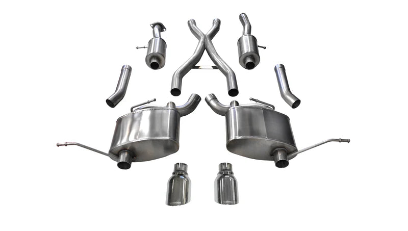 Corsa Performance - Sport / 2.5 in Cat-Back 4.5 in Single Tips | 2011-21 Jeep Grand Cherokee 3.6L V6