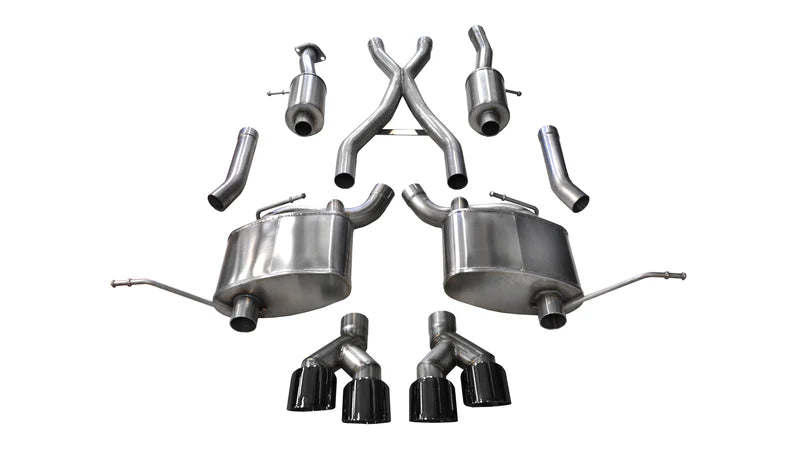 Corsa Performance - Sport / 2.5 in Cat-Back 4.0 in Twin Tips | 2014-21 Jeep Grand Cherokee 3.6L V6