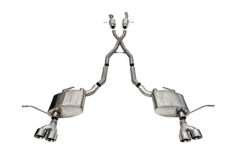 Corsa Performance - Xtreme, Sport / 2.5 in Cat-Back 4.0 in Twin Tips | 2014-21 Jeep Grand Cherokee 5.7L - Legends Auto Parts