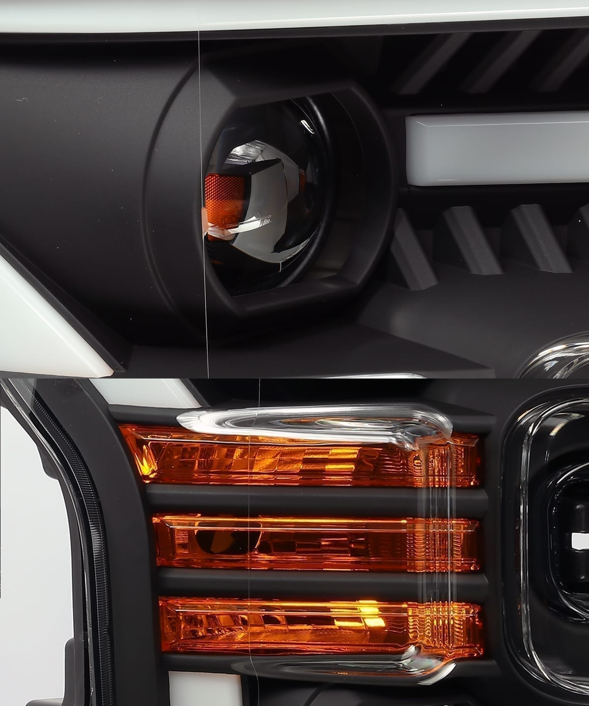15-17 Ford F150 PRO-Series Halogen Projector Headlights Black | AlphaRex