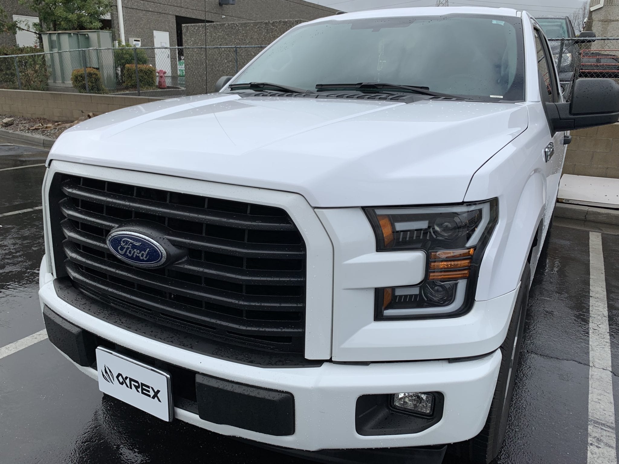 15-17 Ford F150 PRO-Series Halogen Projector Headlights Jet Black | AlphaRex