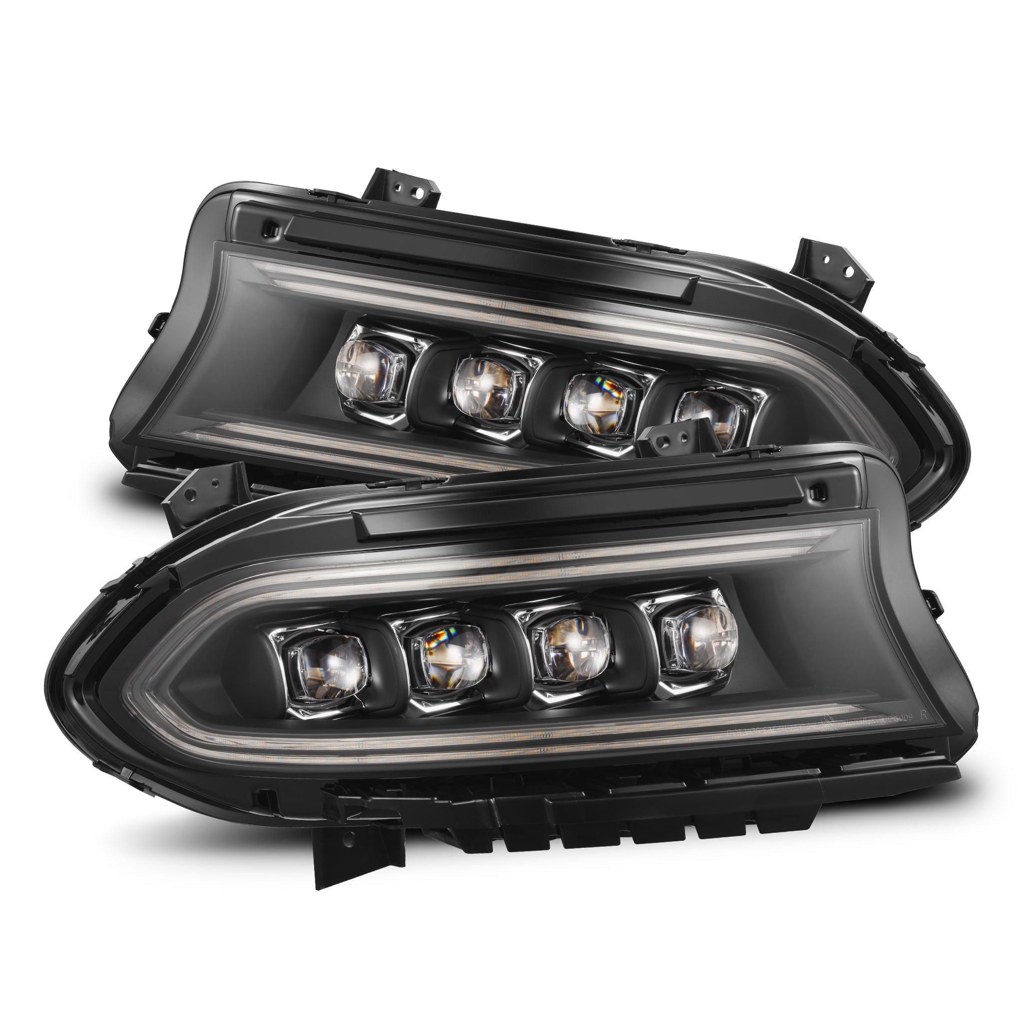 15-23 Dodge Charger NOVA-Series LED Projector Headlights Black | AlphaRex