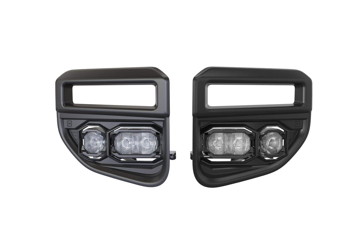 20-22 Super Duty OE LED Fog Light Kit w/ White 1Banger HXB and White 2Banger HXB