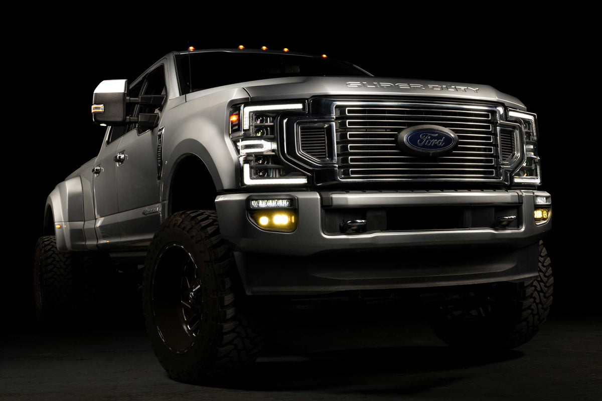 20-22 Super Duty OE LED Fog Light Kit w/ White 1Banger HXB and White 2Banger HXB
