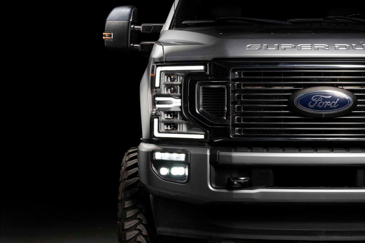 20-22 Super Duty OE LED Fog Light Kit w/ White 1Banger HXB and White 2Banger HXB