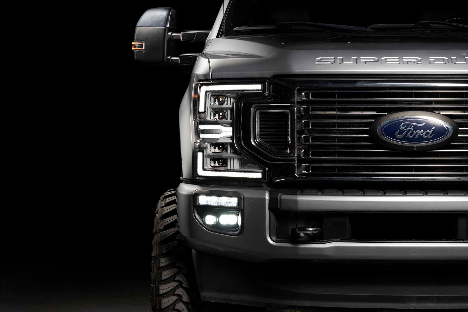 20-22 Super Duty OE LED Fog Light Kit w/ Yellow 1Banger HXB and Yellow 2Banger HXB