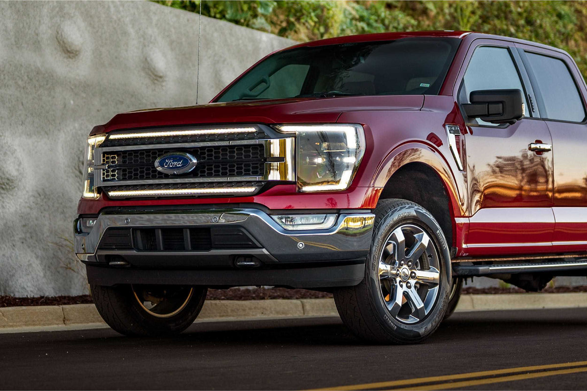 21-23 Ford F-150 White DRL Heads and Smoked Tails