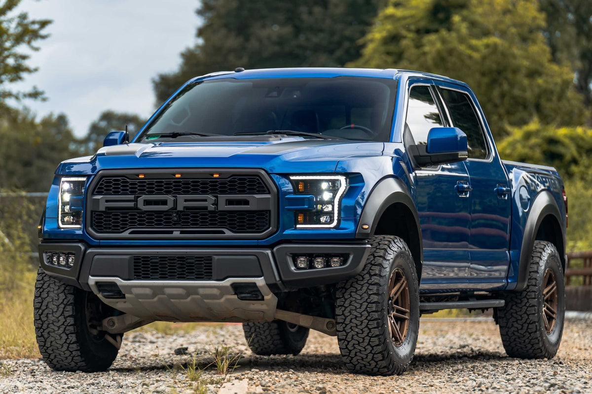 15-17 F-150 White DRL Heads and Red Tails
