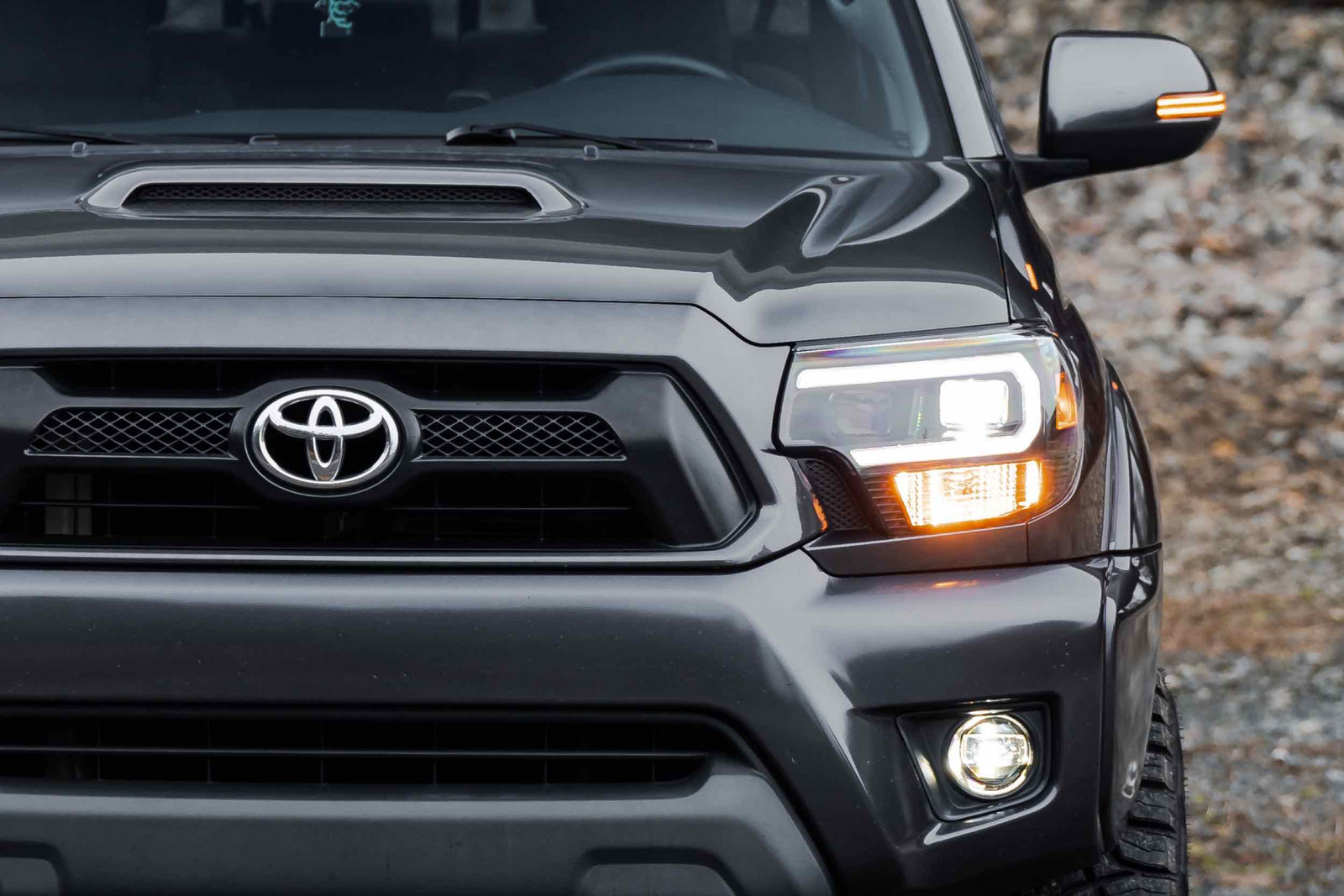 12-15 Tacoma White DRL Heads and Clear Tails