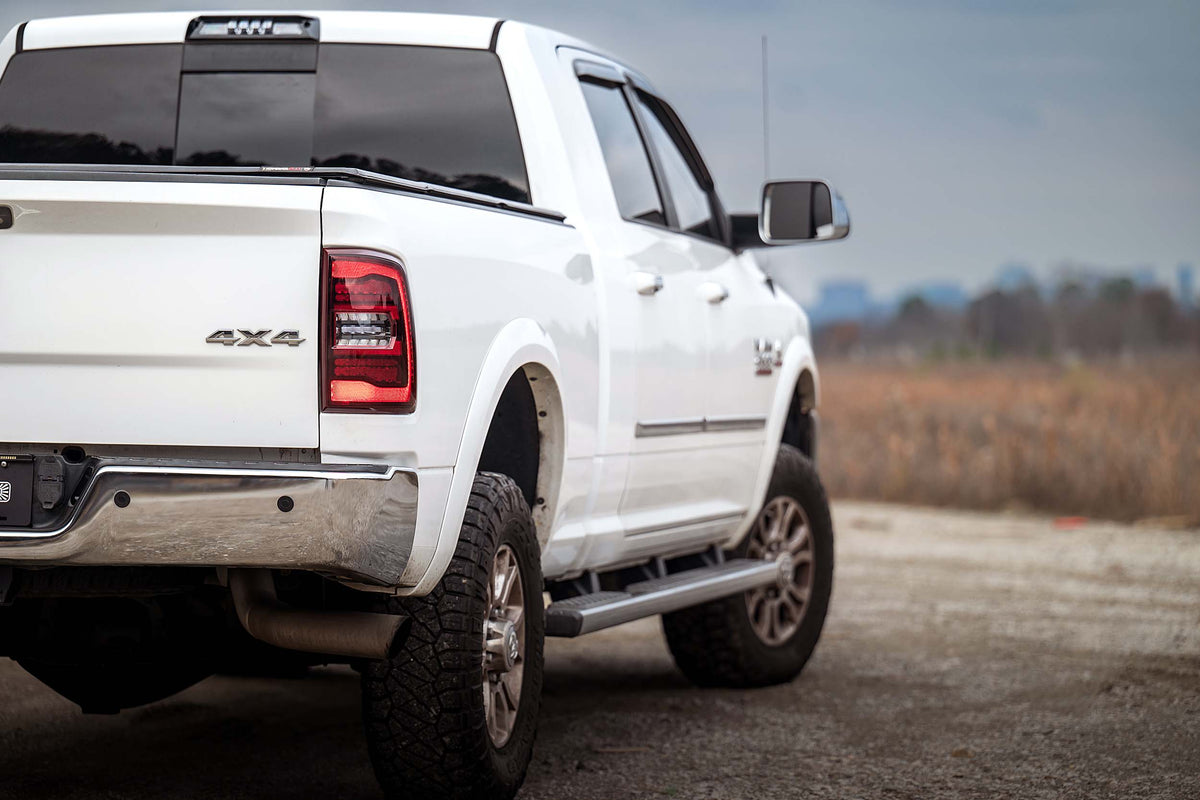 2015 Dodge Ram White DRL Heads and Red Tails