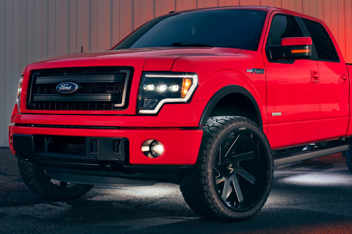 09-14 F-150 White DRL Heads and Smoked Tails