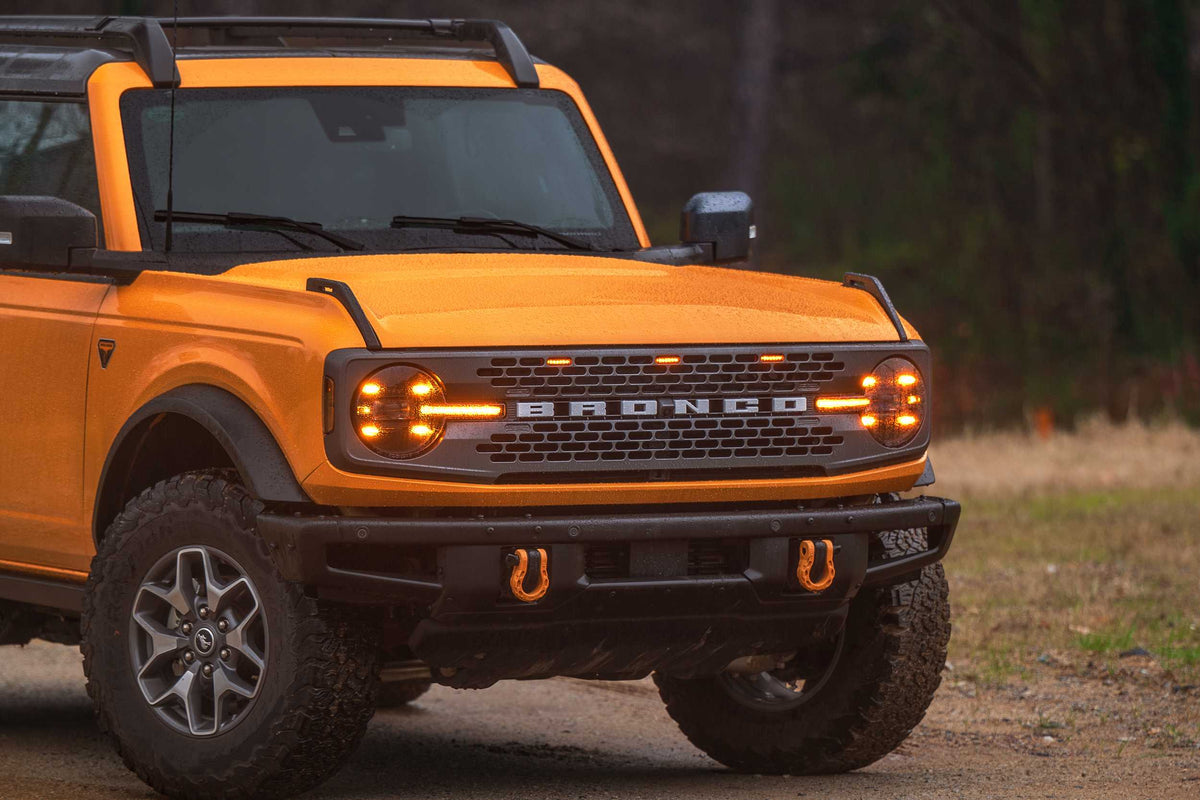2021+ Bronco Amber DRL Heads and Smoked Tails