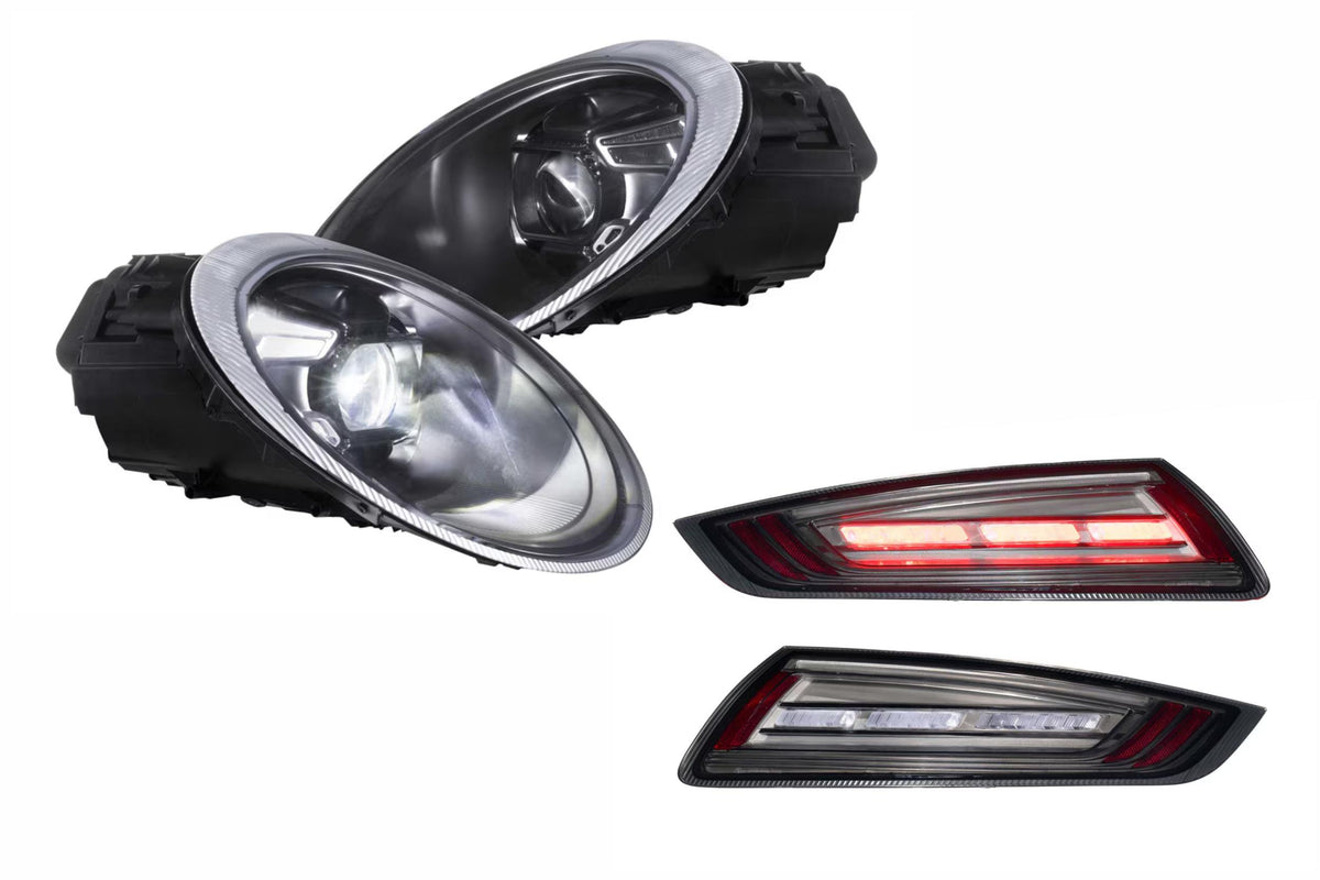 05-08 Porsche 997 Heads and Smoked Tails OEM HID or Halogen