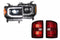 14-18 Sierra 1500 Heads and Red Tails OE LED Tails
