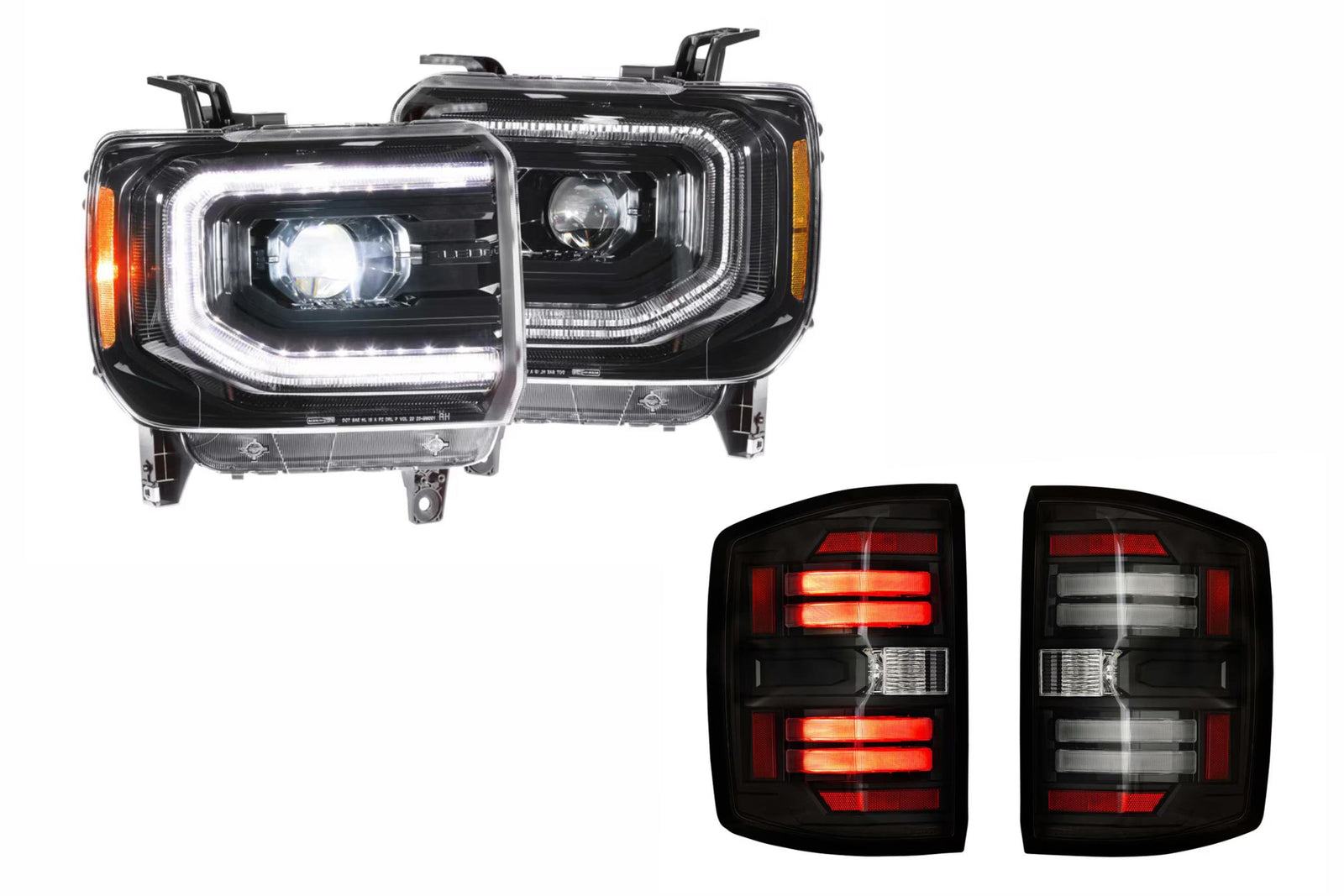 15-19 Sierra 3500HD Dually Heads and Smoked Tails