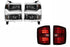 14-15 Silverado 1500 Heads Chrome Bezel and Red Tails