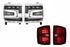 16-18 Silverado 1500 Heads Chrome Bezel and Red Tails
