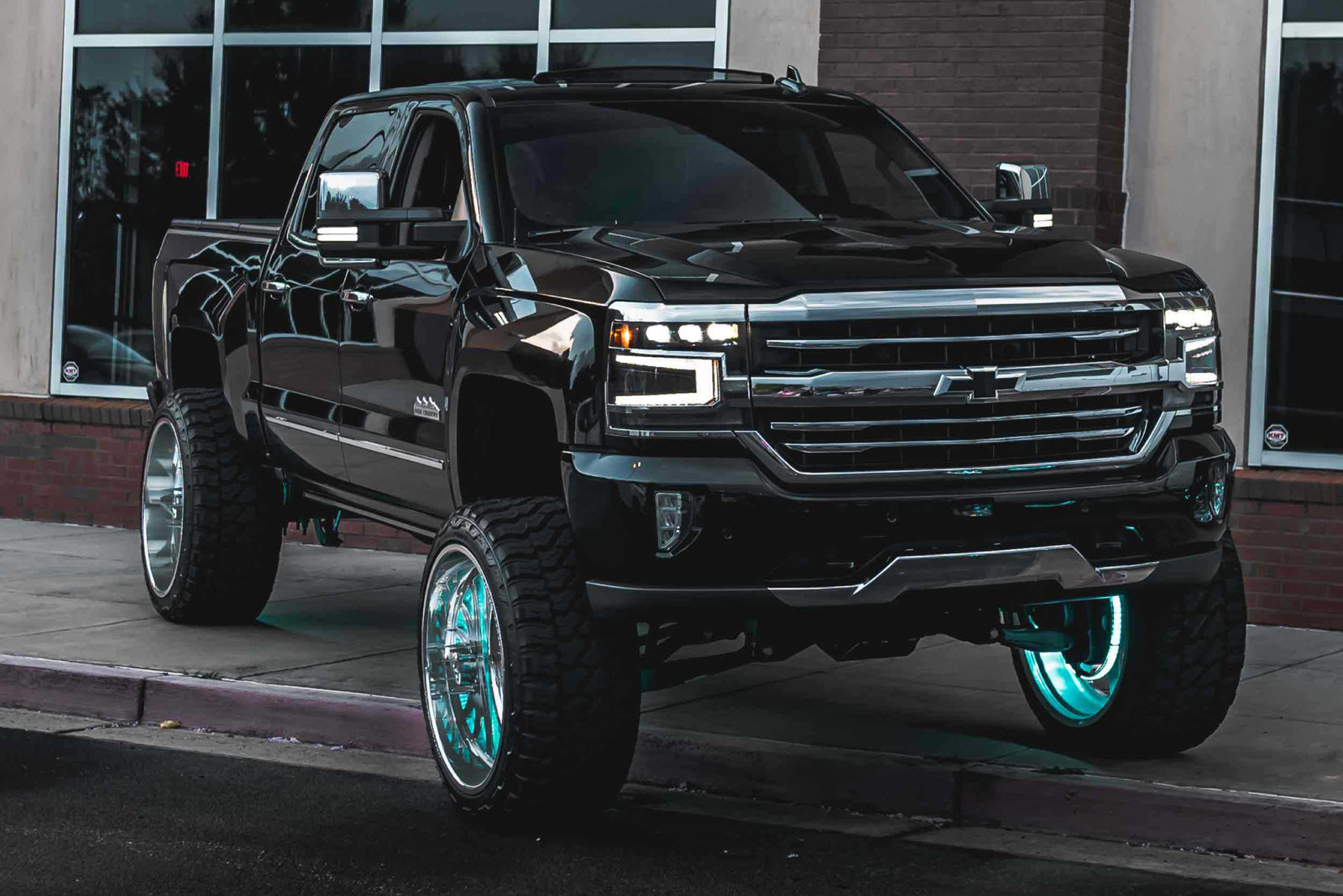 16-18 Silverado 1500 Heads Unfinished Bezel and Smoked Tails