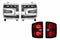 16-18 Silverado 1500 Heads Chrome Bezel and Red Tails OE LED Tails